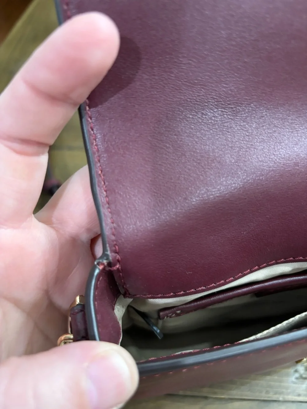 Michael Kors Mott Leather and Suede Saddle Bag - Picture 11 of 13